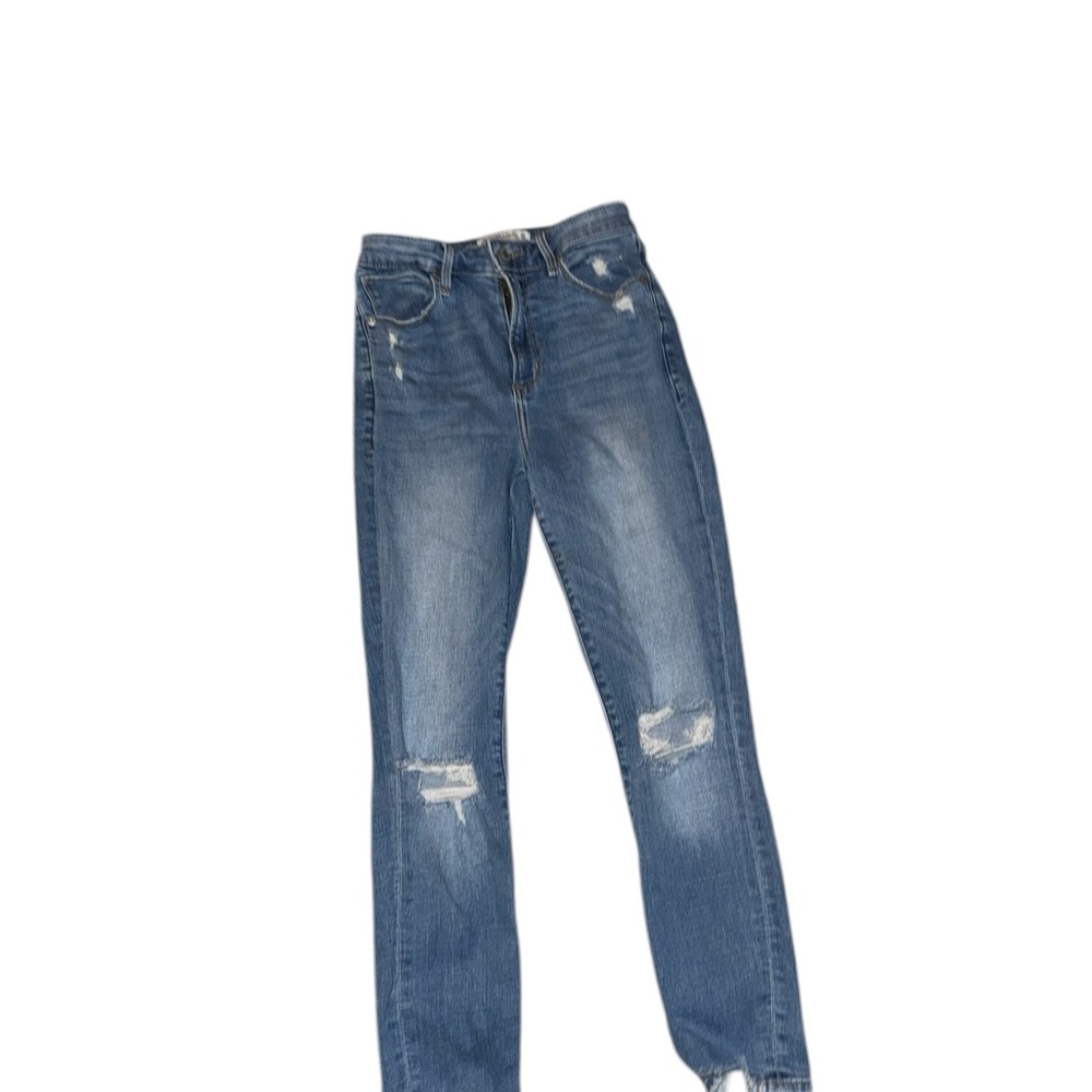 Abercrombie & Fitch Women's Curve Love Skinny Jeans - Medium Blue - Picture 3 of 5